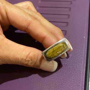 925 Silver ring with a stone from South America